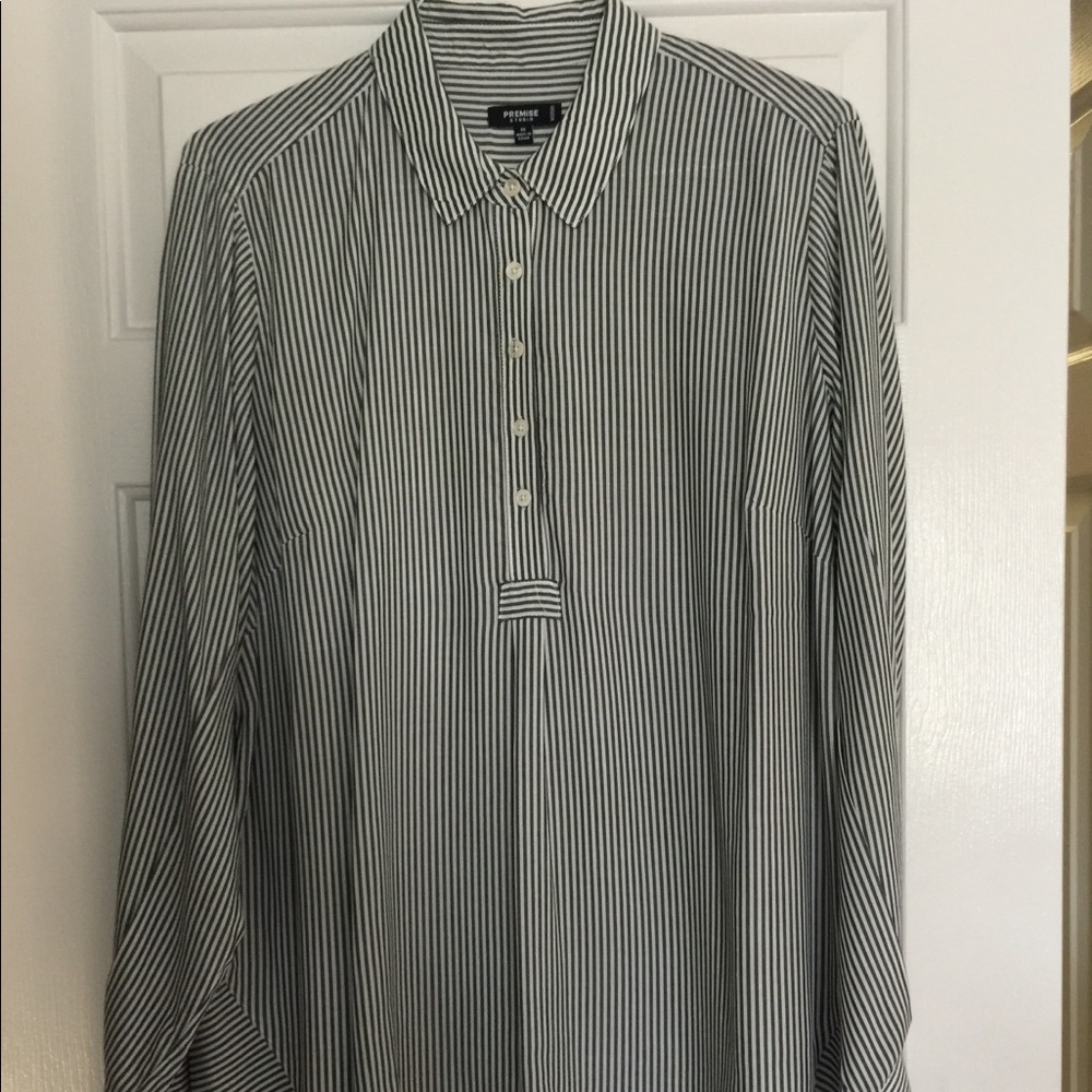 Premise Ladies 1X Striped Rayon Tunic